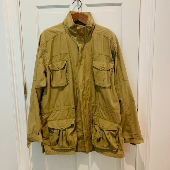 VTG LL Bean Safari Hunting Photography Military Button Shirt Jacket Large RARE - Picture 2 of 16